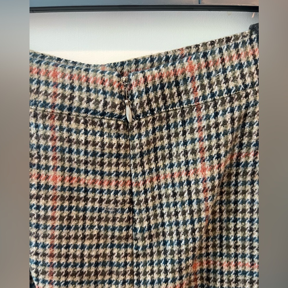 L'AGENCE Zander Button Mini Skirt in Tan And Teal NWT - Picture 10 of 16